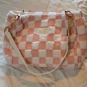 Fashion Bag Pink and White Shoulder Bag